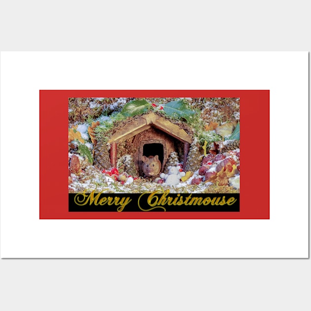 Merry Christmouse card Wall Art by Simon-dell